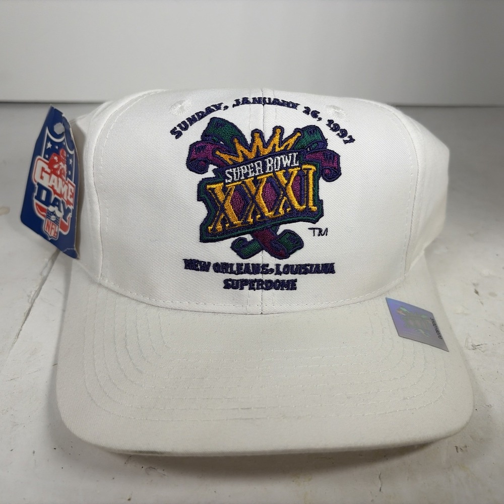 Deadstock Logo 7 Super Bowl XXXI 1997 White NFL Snapback Hat